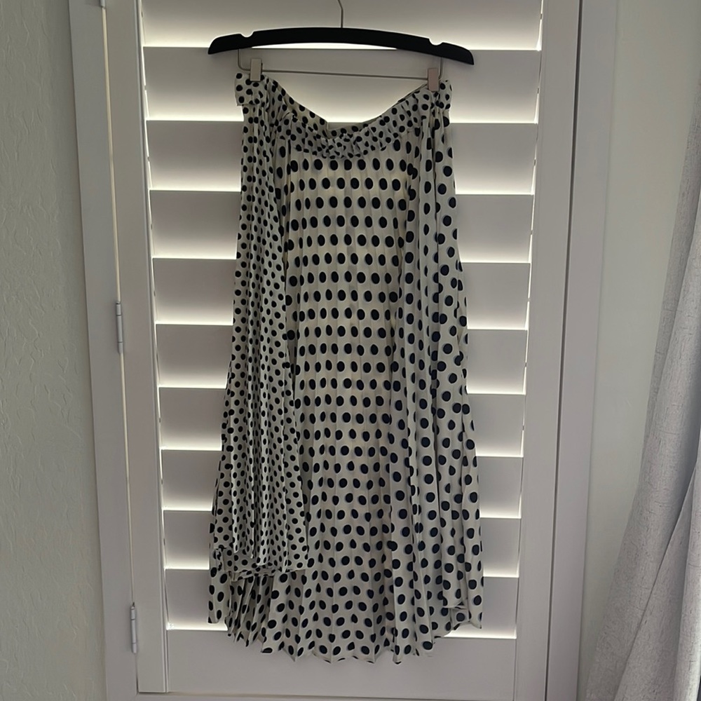 Topshop pleated midi skirt